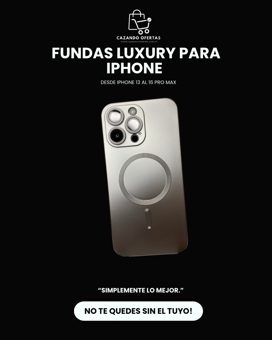 Fundas Luxury para IPhone 13 a 16 PRO MAX