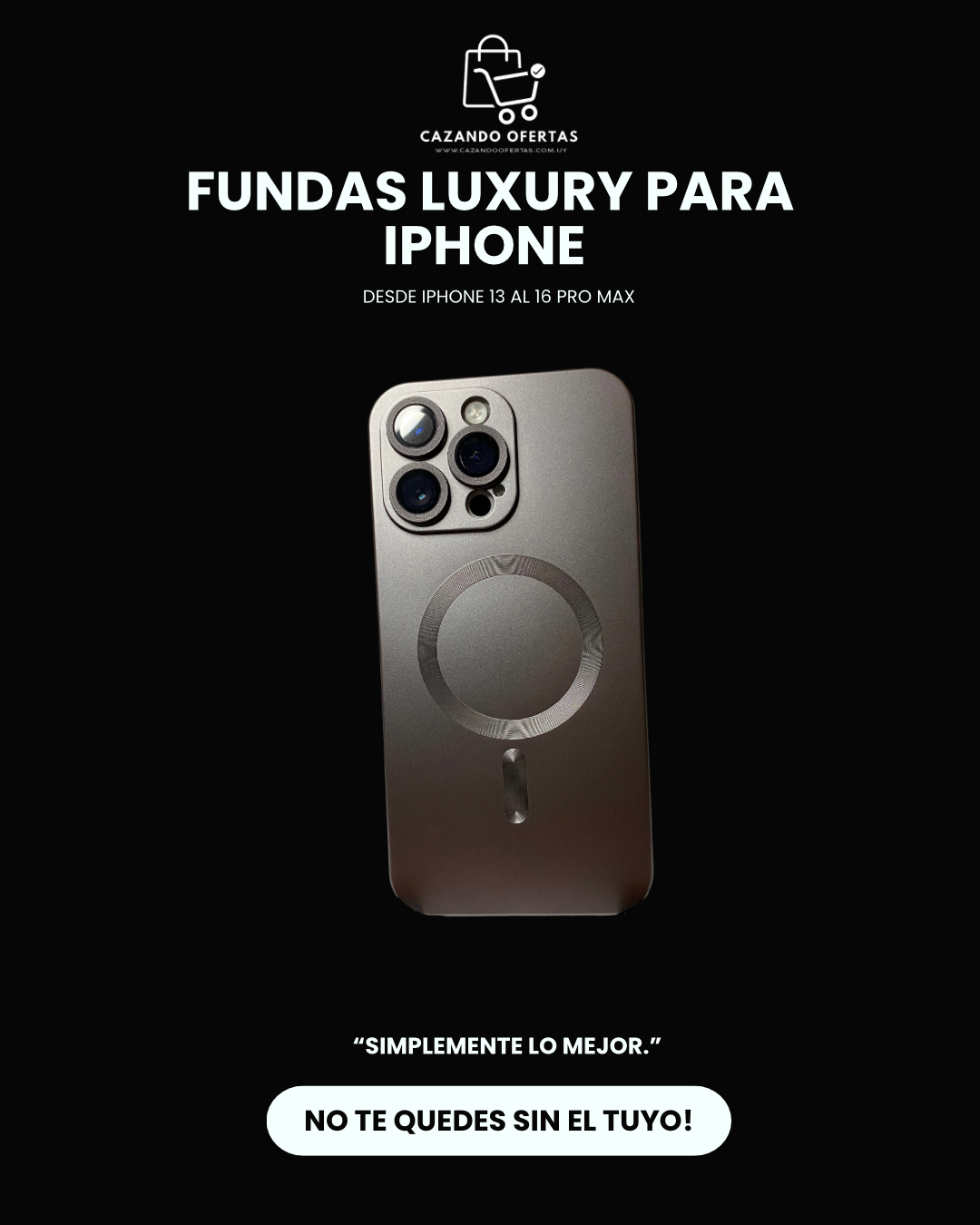 Fundas Luxury para IPhone 13 a 16 PRO MAX