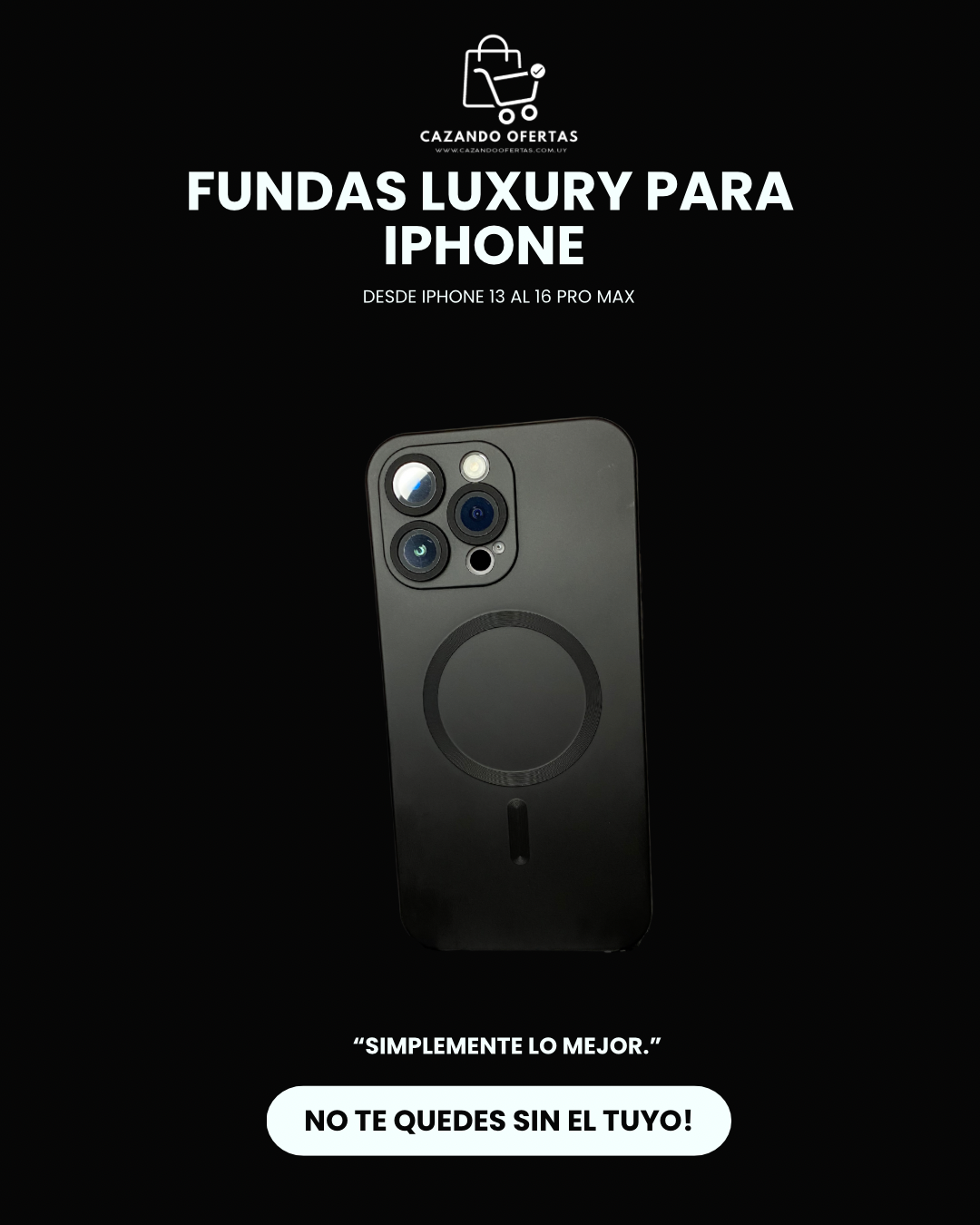 Fundas Luxury para IPhone 13 a 16 PRO MAX