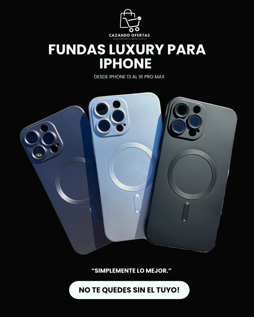 Fundas Luxury para IPhone 13 a 16 PRO MAX